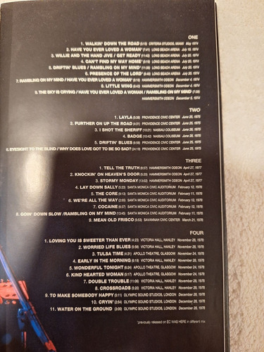 Box Eric Clapton- Crossroads 2- Importado Incluye 4 Cds (Usado)