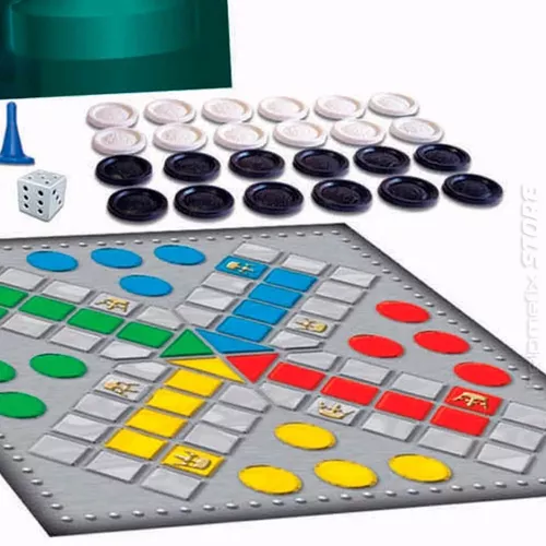 TABULEIRO JOGO LUDO/DAMA/TRILHA 2801