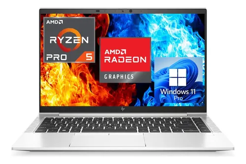 Ultrabook HP EliteBook 845 G7 HPEB845G7-R5-16-256-NOCAM Plateado 14" 1920 px x 1080 px disco SSD 256 GB AMD PRO 4650U 16GB de Ram - Excelente (Reacondicionado)