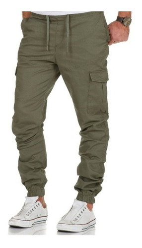 Jogger Cargo Jeans Para Hombre Casual