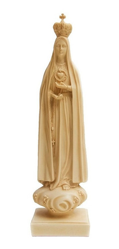 Imagem Escultura Nossa Senhora De Fátima - Resina 17cm
