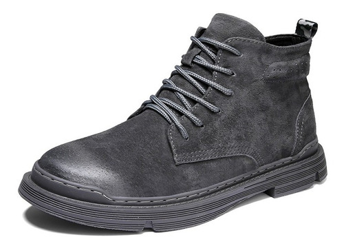 Hombres Zapatos Casual Cuero De Lujo Martin Botas De Tobillo