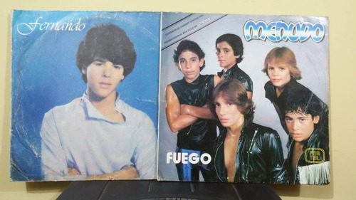 Tapa Vinilo Menudo - Fuego 1981 Pantel Firmado