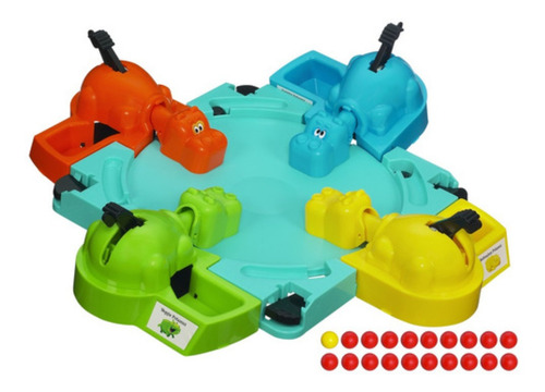 Imagen 2 de 2 de Juego de mesa Hippos glotones Clásico Hasbro 98936