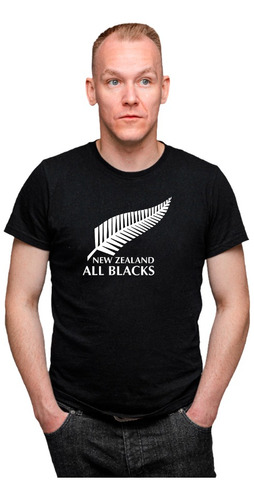 Remera Nueva Zelanda - All Blacks - Algodón 1ra Calidad