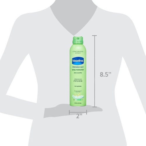 Vaseline Aloe Spray And Go Aloe Soothe 184g