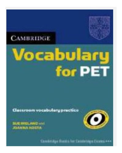 Cambridge Vocabulary For Pet