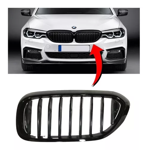 Ajuste exacto ///M - Rejilla de color compatible con BMW Serie 5 Sedan 530i  530i 530i 530e M550i Accesorios para rejilla de riñón estándar (8 vigas)