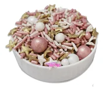 Comprar Granillo Perla Comestible Confeti Rosa Dorado Mix Rose Gold