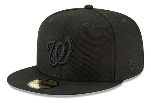 New Era Washington Nationals Black On Black 59fifty Cerrada