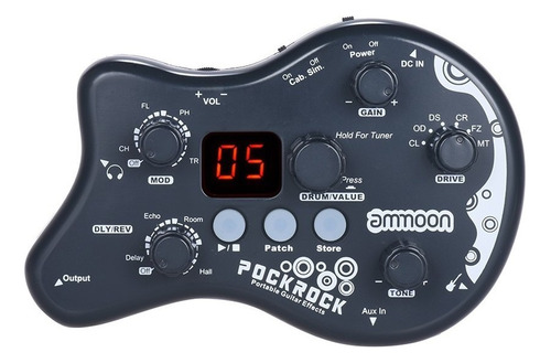 Ammoon Pockrock Porttil Pedal Efecto Del Procesador 15 1