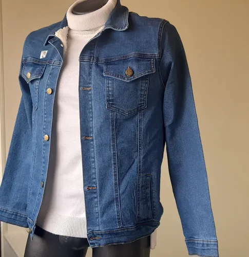 Chaqueta jean ovejera hombre hotsell