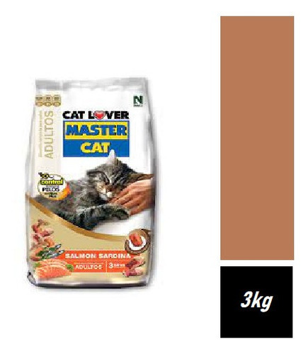 Alimento Gatos Master Cat Salmon Sardina 3kg(2 Saco)super