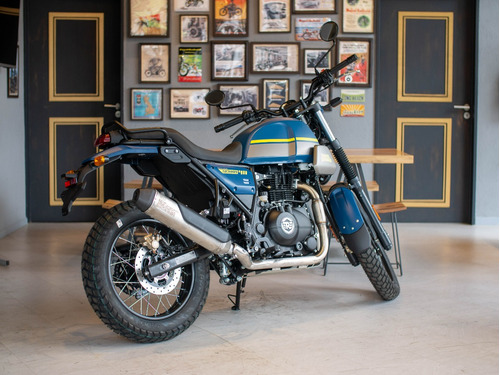 Imagen 5 de 25 de Royal Enfield Scram 411 Himalayan Skyline Blue Entrega Ya