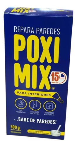 Reparador De Paredes Poximix Interior 500g 15 Minutos 