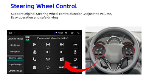 Imagen 4 de 9 de 7 Pulgadas Coche Estereo Android Gps Doble Din Con Camara