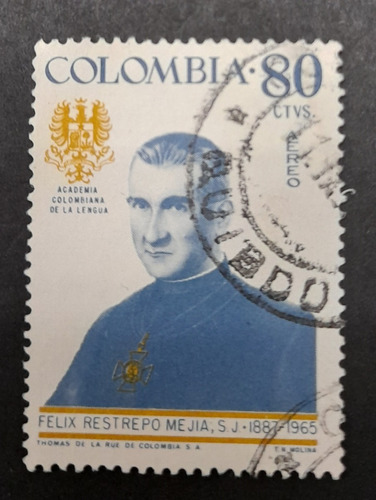 Sello Postal - Colombia - Personajes - 1967
