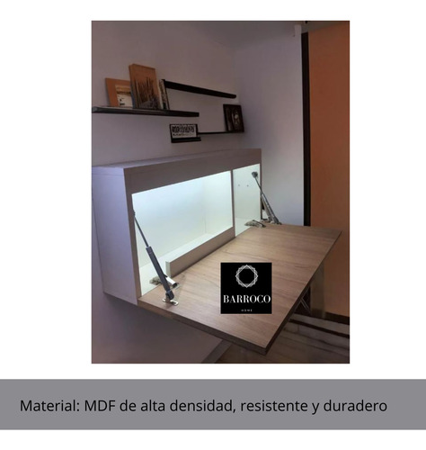 Escritorio Empotrable Plegable Y Moderno Modelo Zeus