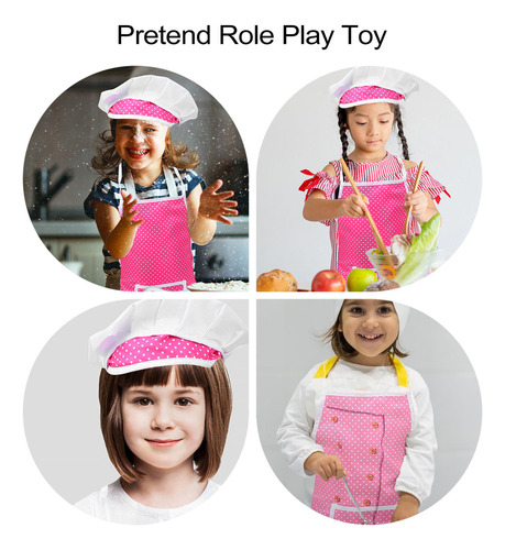 A 1 Juego De Juguetes De Cocina Para Niños, Gorros De