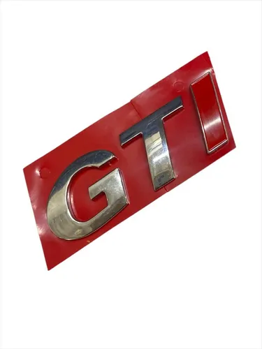 Emblema Cromado Sigla Gti Tapa Baúl Gol/ Golf/ Saveiro