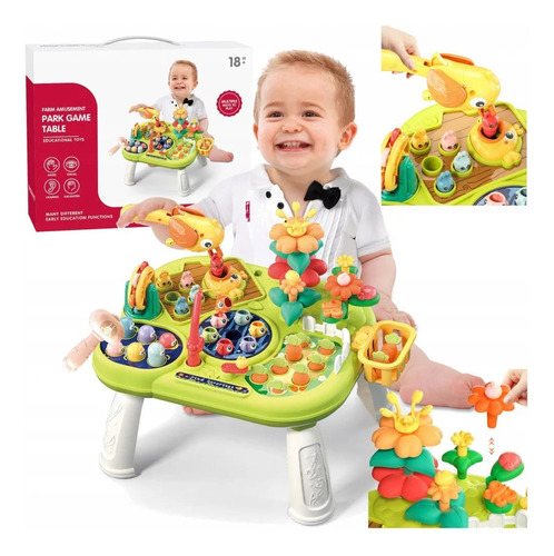 Mesa Infantil Multifuncional Aprendizaje 9 Juegos Bebé S