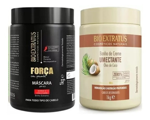 Bio Extratus Força C/ Pimenta Crescimento+umectante Coco 1kg