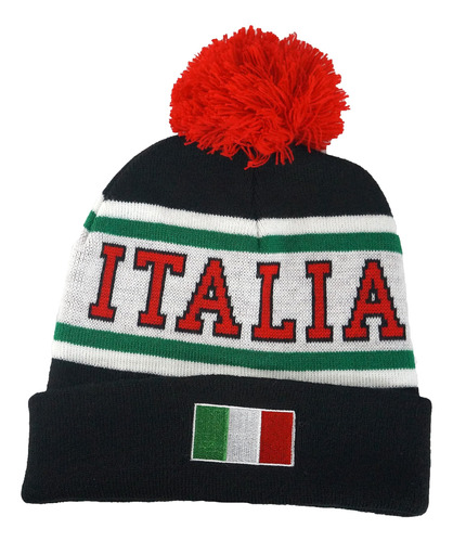 Gorro Esquí Punto Italia Con Pompón Colección Italia Del