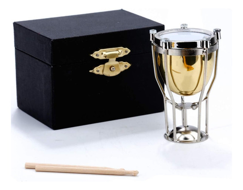 Timbal Miniatura De Cobre Dselvgvu Soporte Y Estuche Mi...