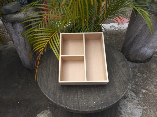 Caja De Madera Mdf Crudo Giftbox Cotillón Regalos Arreglos