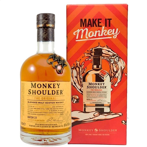 Imagen 1 de 6 de Whisky Monkey Shoulder Blended Malt 700ml Whiskey -  Sufin