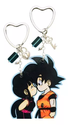 Llaveros para pareja de Goku y Milk - llavero de Goku para novios