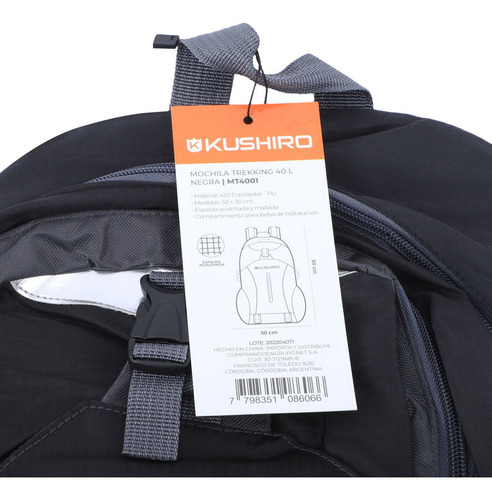 Mochila Mochilero 40 Lts Reforzada Viaje Camping Trekkings