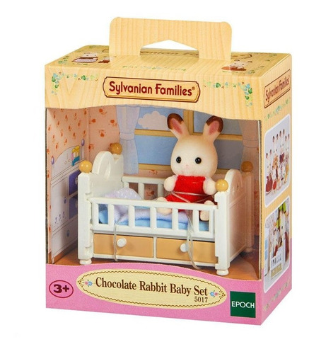 Cama y conejo de chocolate para bebé Sylvanian Families Epoch 5017