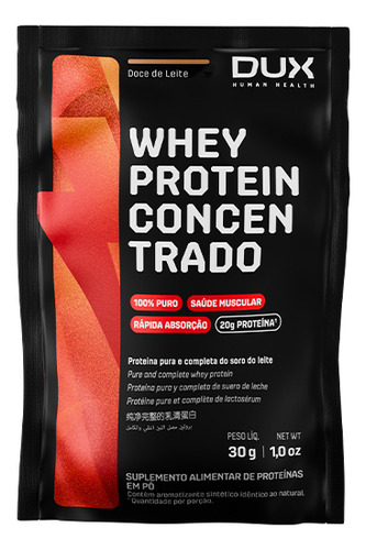 Whey Protein Concentrado Dux (sachĂȘ) Doce De Leite