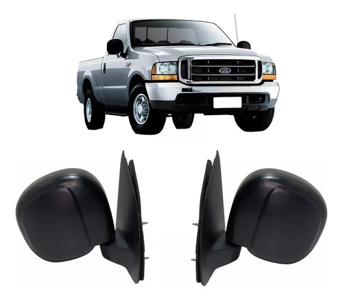 Par Retrovisor F250 1998 1999 2000 Até 2010 2011 2012 Fixo
