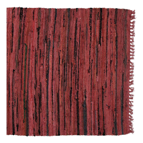 India Overseas Traders Sturbridge Country Rag Alfombra En R. Color Rojo