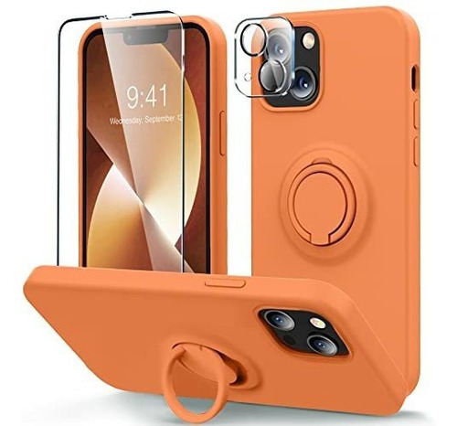 Mocca [5 En 1] Compatible Con iPhone 13 Case Con Ring Bw147