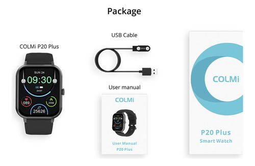 Smartwatch Colmi P20 Plus Deportivo Juegos Notificaciones