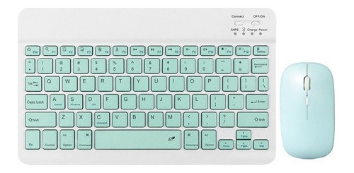 Kit De Mini Teclado Y Ratón Inalámbrico Ultrafino Para Portá