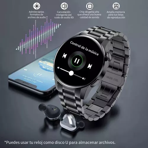 Reloj inteligente de regalo para hombres y mujeres, reloj inteligente de  pantalla táctil completa de 1.7 pulgadas con texto y llamada para teléfonos