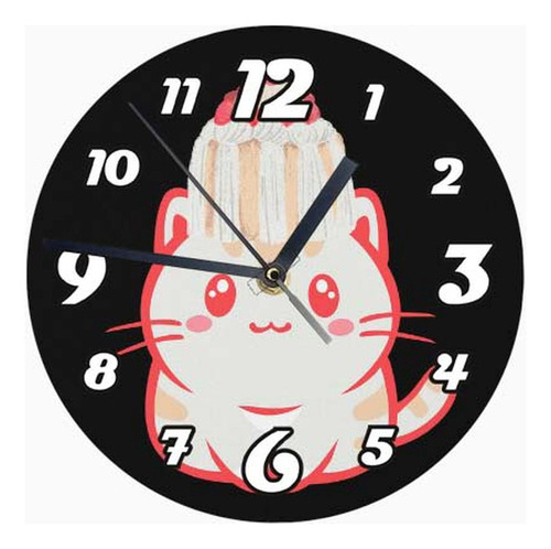 Reloj De Madera Brillante Diseño Kawaii B152