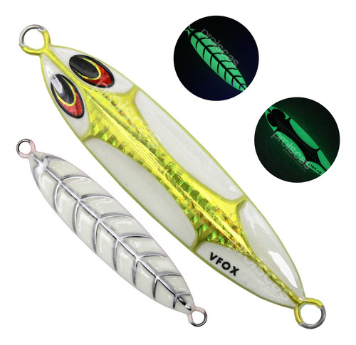 Isca Artificial Slow Jig V-fox Destroyer Slow Light 80g 11cm