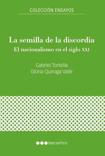 Semilla De La Discordia El Nacionalismo En El Siglo Xxi, La, De Tortella Casáres; Quiroga Valle. Editorial Marcial Pons, Tapa Blanda En Español, 2021
