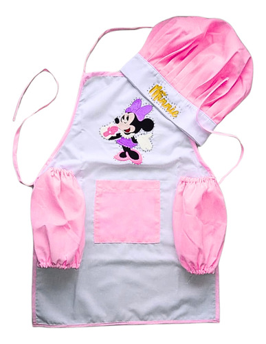 Mandil Y Gorro Mini Chef - Princesas - Superheroe - Niños