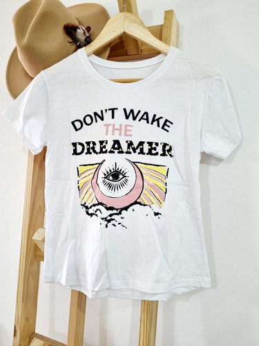 Remera Basica Mujer Con Estampa Dreamer