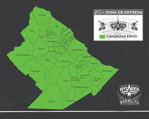 Imagen 2 de 6 de Barrilito Cerveza Antares Zona Oeste - Sur - Norte - Caba