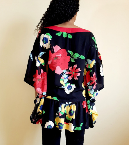 Imagem 8 de 8 de Blusa Túnica Feminina Tecido Catiane