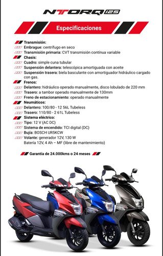 Tvs Ntorq 125 Patentada $3.758.000 O 12de$457.000