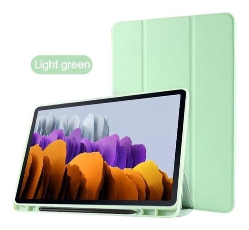 Smart Cover Con Portalápiz  + Lámina Para Galaxy Tab S7 Fe 