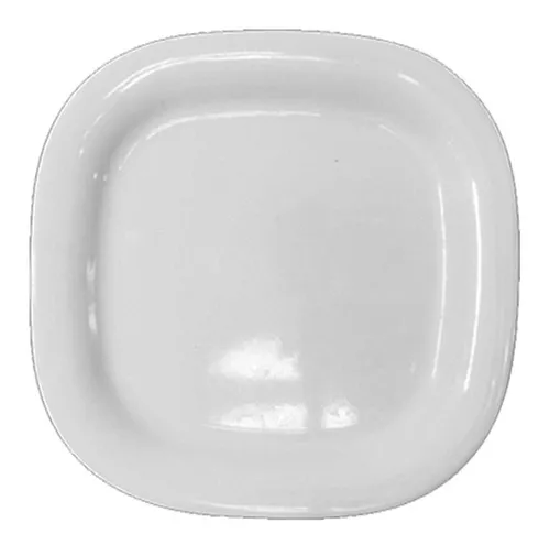 Plato Trinche Cuadrado 25cm Melamina T vola 6 Piezas Meses sin